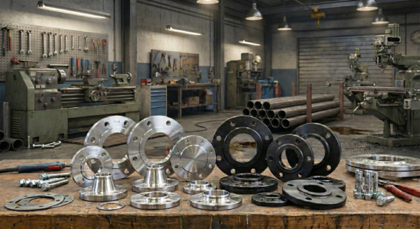 Endüstriyel Bağlantı Elemanları: Krom ve Çelik Flanş Grubu